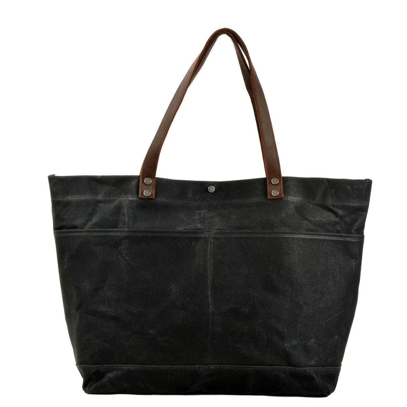 Retro Canvas Leather Men's Shoulder Bag Large Capacity Tote Bag Laptop Bag Artistic Style Casual Single Shoulder Handbag