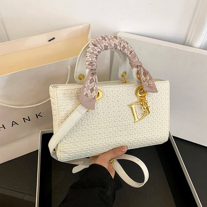 Luxury Leather Tote Bag for Ladies - Water-Resistant Designer Inspired Handbag with Interior Organizer