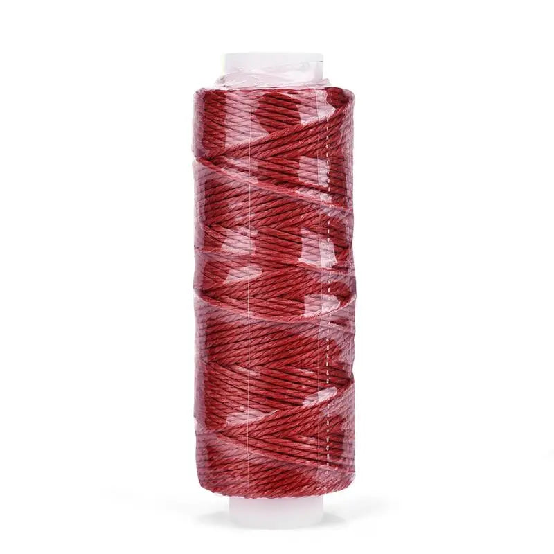 0.65mm Leather Waxed Thread Cord Polyester Coated Sewing Thread DIY Handmade Leather Stitching Rope Bracelets Jewelry 25M