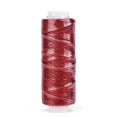0.65mm Leather Waxed Thread Cord Polyester Coated Sewing Thread DIY Handmade Leather Stitching Rope Bracelets Jewelry 25M