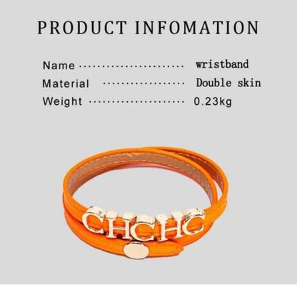 High Quality Leather Bracelet 2026 Fashion Minimalist Design Multi Color Optional Luggage Accessories