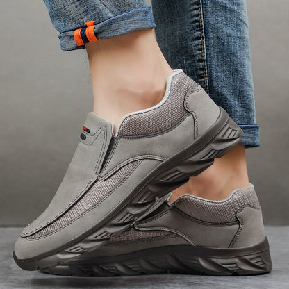 Men Leather Casual Shoes Breathable Loafers Men Sneakers New Male Comfortable Leather Flat Footwear Sneakers Men Shoes