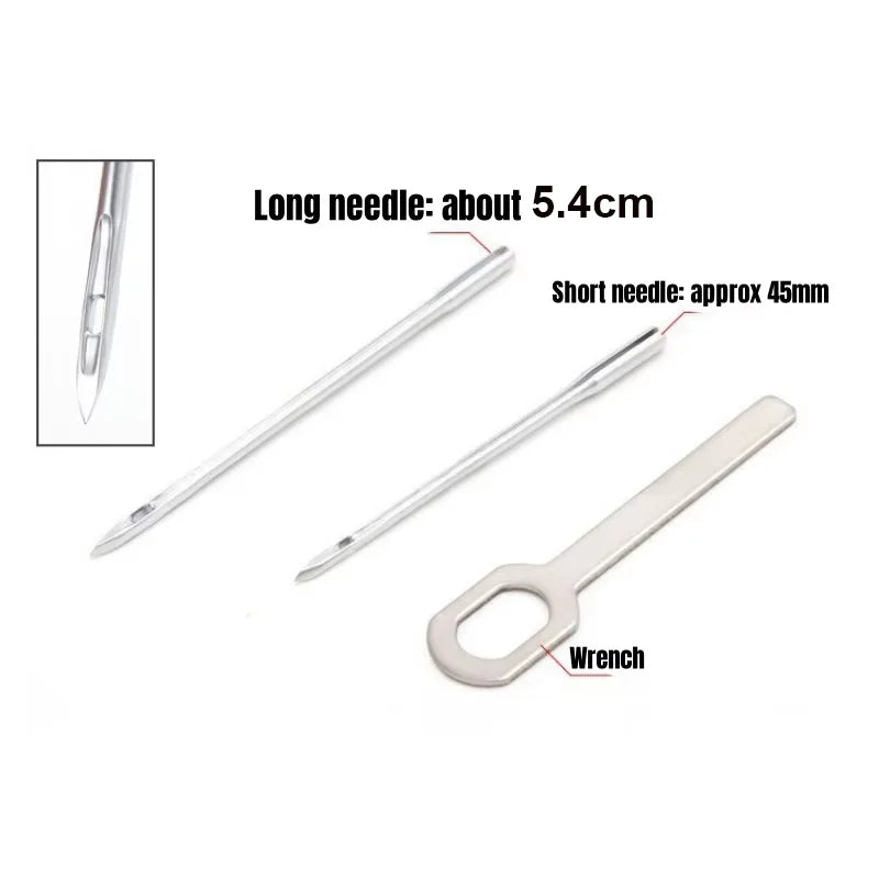 1 Set Leather Sewing Stitching Tool Leather Hand Sewing Machine Waxed Thread Leather Craft Edge Stitching Belt Strips Shoemaker