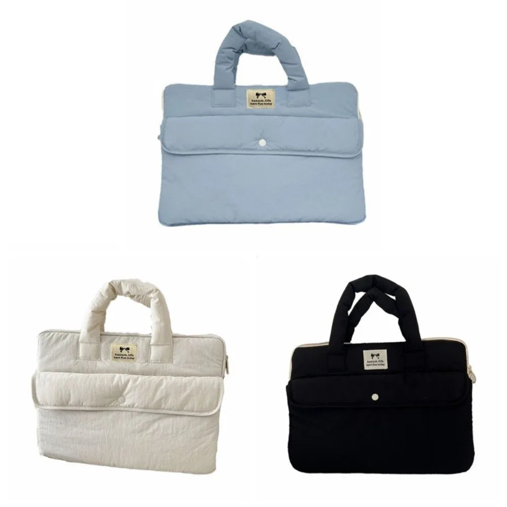 Travel Bag 15.6inch Portable Laptop Bags with Handle Lightweight Laptop Case Dual Zipper Cartoon Notebook Sleeve Women's Bag