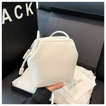 Fashionable Vintage Leather Shoulder Bag Women Handbag Designer Crossbody Tote Purse Elegant Diaper Bag