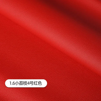 Litchi Pattern Leather Fabric Upholstery Per Meter for Car Interior Bag Chairs Diy Sewing Waterproof Wearable Soft Cloth Plain