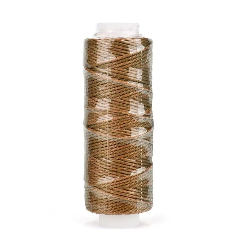 0.65mm Leather Waxed Thread Cord Polyester Coated Sewing Thread DIY Handmade Leather Stitching Rope Bracelets Jewelry 25M