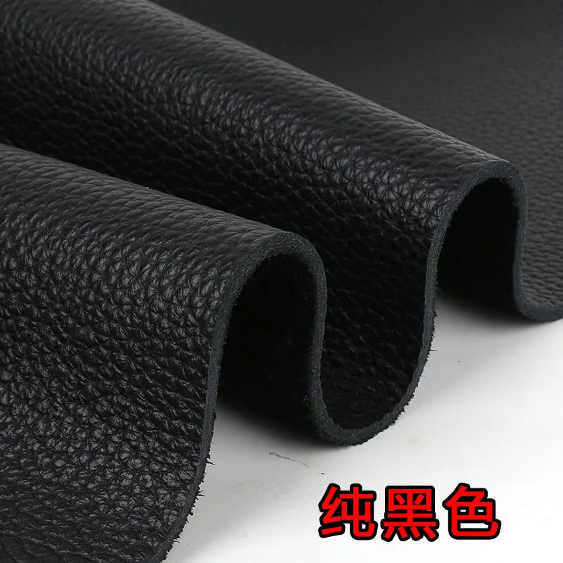 4mm thick cowhide top layer  reddish-brown leather fabric genuine leather table mat sofa  mattress yellowish-brown cowhide
