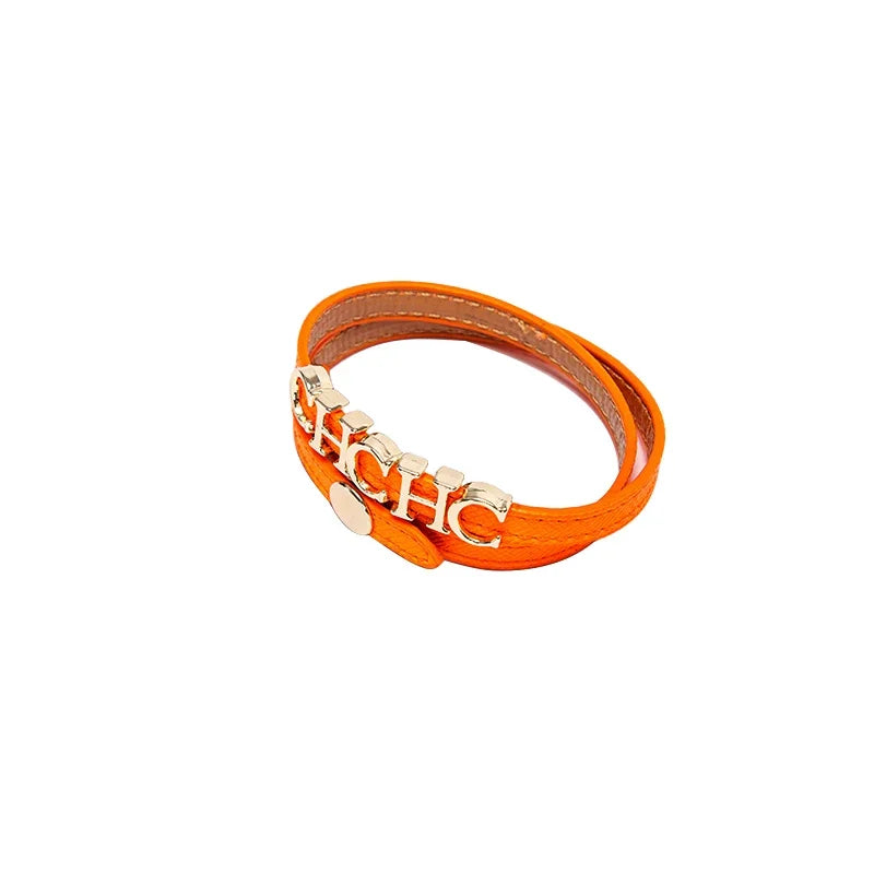 High Quality Leather Bracelet 2026 Fashion Minimalist Design Multi Color Optional Luggage Accessories