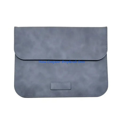 F68C Luxury 10/14/15inch Laptop Sleeve with Stand Full Leather Interior Shock Absorbing Padding Storage Travel Friendly
