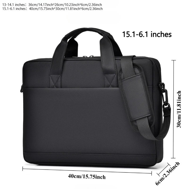 New 13, 14, 15-inch Laptop Bag, Large Capacity Crossbody and Shoulder Bag, Business Backpack Laptop Bag