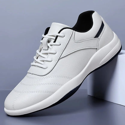 New Shoes for Men Genuine Leather Casual Shoes Trend Leisure Sport Shoes Youth Street Fashion Cow Leather Sneakers