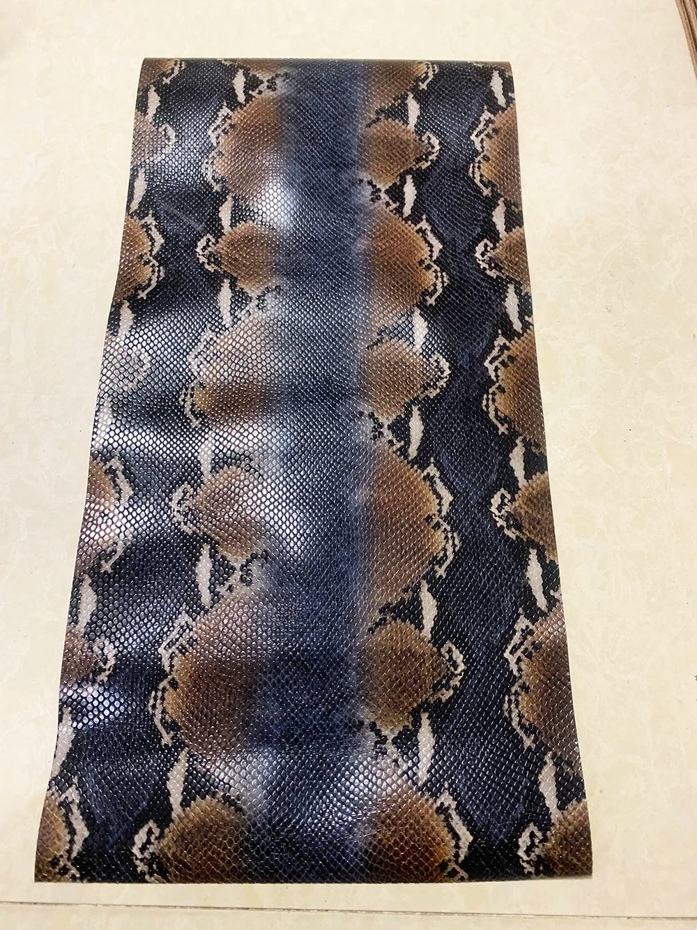 30x60cm Embossed Python Head Leather Cowhide Embossed Leather Handmade DIY Leather Handmade Leather Fabric Various Colors