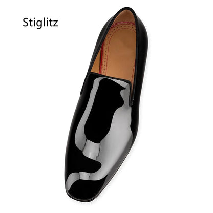 Black Dress Leather Shoes Men's Luxury Genuine Leather Formal Business Shoes Slip On Low Heel Wedding Party Banquet Male Shoes
