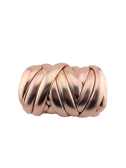 500g Thick Super Bulky Chunky Imitation Metal Leather Yarn for DIY Knitting Crocheting Thread Yarn for Handmade Bags Shoes Craft