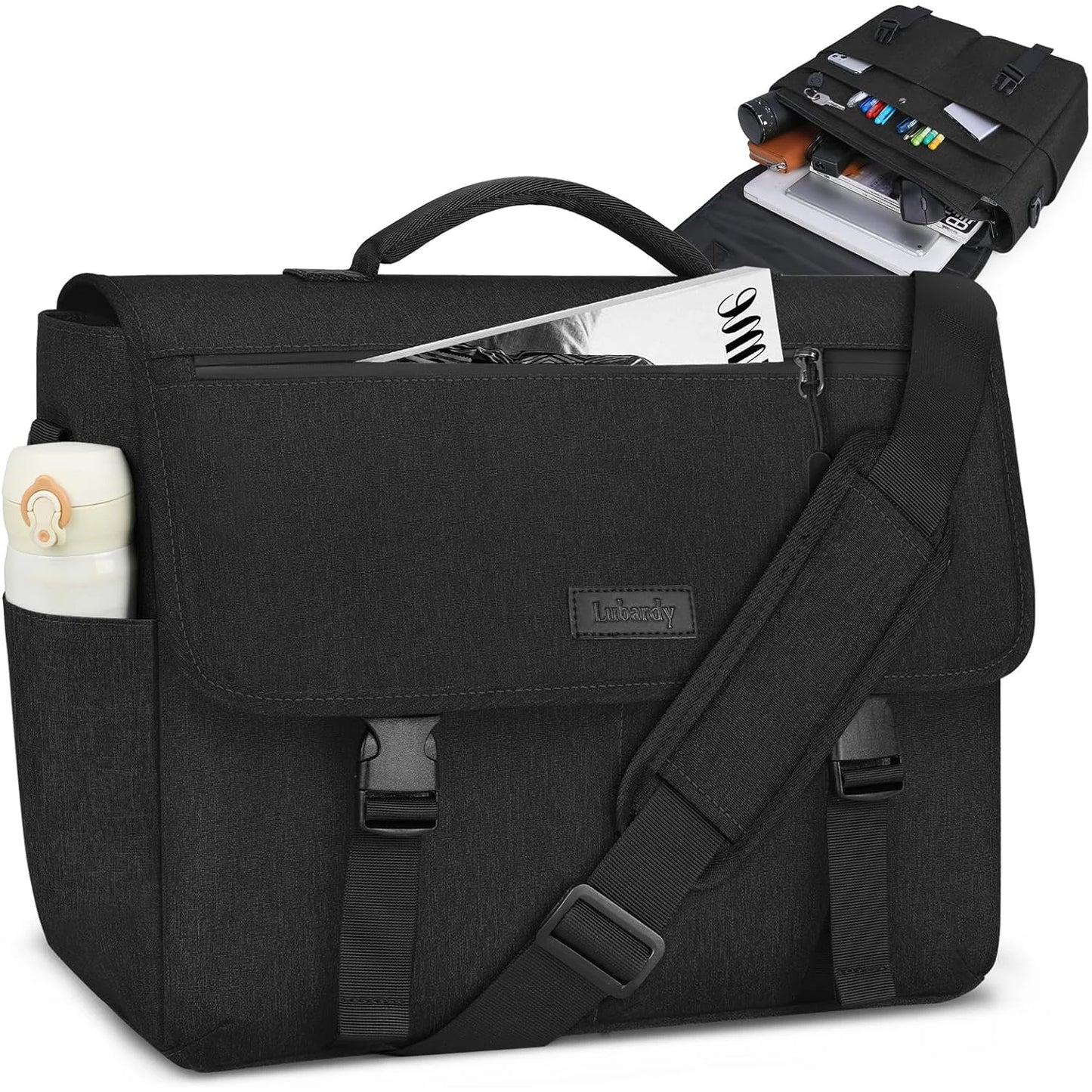 Laptop Briefcases for Men 15.6 Inch Laptop Bag Water resistant Computer Bag Lightweight Shoulder Satchel Bags