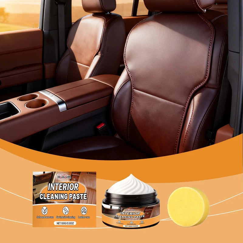 Multifunctional Leather Care Maintenance Oil Cleaning Cream for Car Interior Leather Seat Sofa Bag Shoes Jacket Care Polishing/v