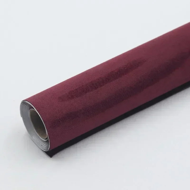 Suede Fabric Window Film Self-adhesive Synthetic Leather Stretchable Interior Film Suitable for Automotive and Home Decorate