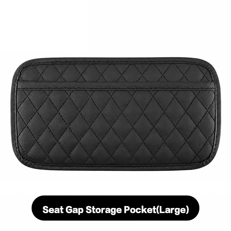CAR ACCESSORIES MEN - 1 PIECE PU LEATHER CAR SEAT ORGANISER, MOBILE PHONE SUNGLASSES STORAGE, WATERPROOF DOCUMENT HOLDER