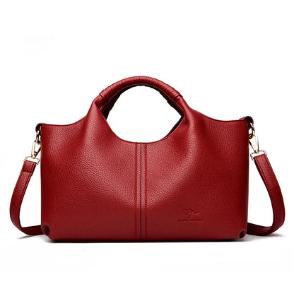 Authentic Leather Tote Bag Luxury Large Capacity Women's Single Shoulder Diagonal Crossbody Bags Fashion Simple Female Handbag