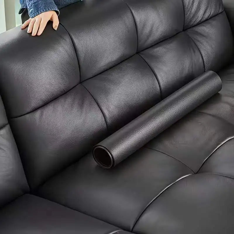 Waterproof Self-Adhesive PU Leather Patch Strong Glue Faux Leather Repair Tape Durable Refurbish Cover for Car Seat Sofa Furnitu