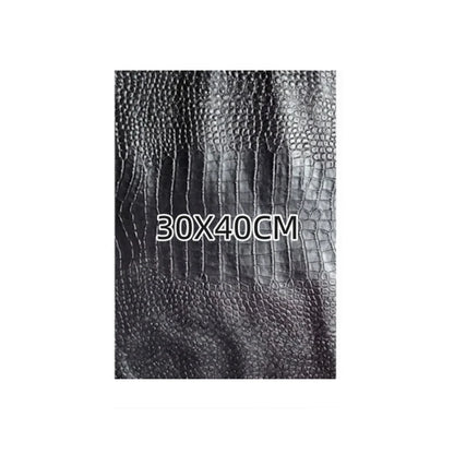 0.8mm Red-brown Crocodile Sheepskin.Top-grain Leather. Genuine Leather Fabric.Handmade DIY for Motorcycle Suits.Whole Sheepskin