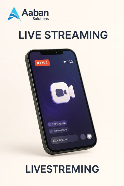 Top-Selling Live Streaming App Development - Custom Branded Android & iOS Solution with HD Streaming & Real-Time Chat Features