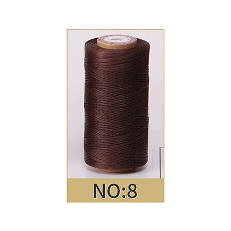 50M 0.8mm Thickness Waxed Thread For Leather Waxed Cord For Diy Handicraft Tool Hand Stitching Thread Flat Waxed Sewing Line
