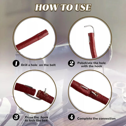 1X Leather Belt Treadle Parts with Hook for Singer Sewing Machine Household Home Old Sewing Machines Sewing Tools Accessories