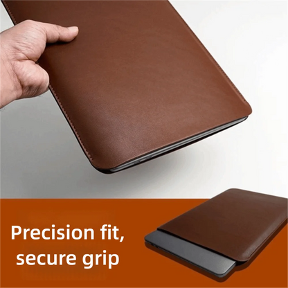 1PC 13 14 15 Inch PU Leather Laptop Sleeve Carring Case Microfiber Lining Notebook Case Water and Splash Proof Laptop Bag