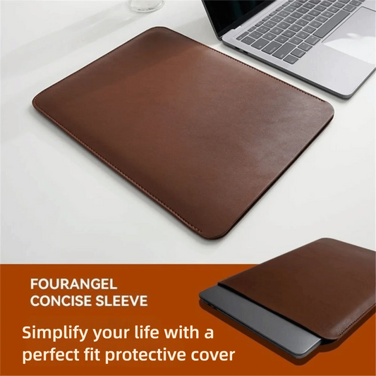 13 14 15 Inch Laptop Sleeve Carring Case PU Leather Water and Splash Proof Notebook Case for Lenovo Dell Laptop Bag