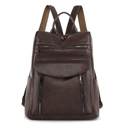 New Arrival Leather Laptop PU Backpack for Women Men  Backpack Fashion Travel Backpack Purse for Travel College Work