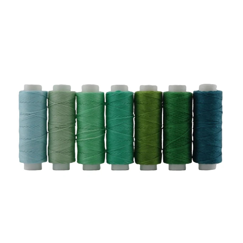 7PCS 0.55mm 30 Meters Leather Waxed Thread Cord For DIY Handicraft Tool Hand Stitching Thread Round Waxed Sewing Line