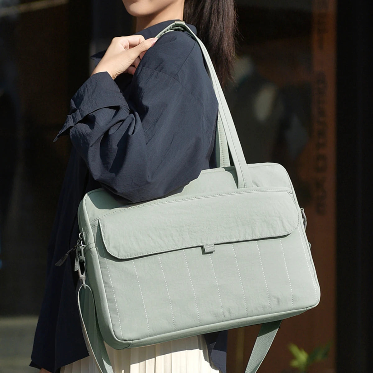 Customized Logo Laptop Bag, High-End Tablet Storage Shoulder Tote Bag,Briefcase, Commuter Handbag, Women's iPad Personalized DIY