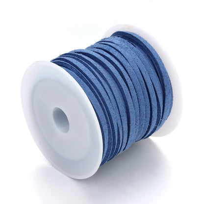 5m/Lot 2.7mm Korean Suede Leather Cord Flat Velvet Faux Thread Rope For DIY Crafts Clothing Accessories Ornament Making Supplies