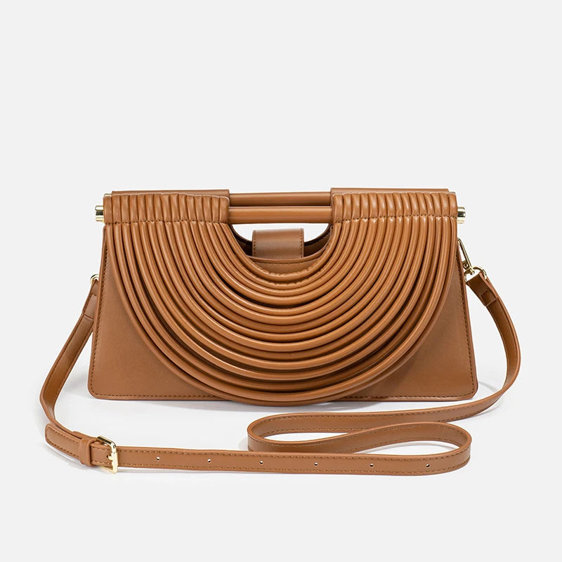 Handbags for Women 2025 New Gold Luxury Designer Brand Handwoven Noodle Bags Leather Pulled Hobo Silver Evening Clutch Chic