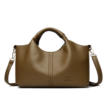 High Quality Soft Leather Women's Handbag Tote Bag Fashion Luxury Women Shoulder Bag Trendy Female Commute Crossbody Bags Wallet