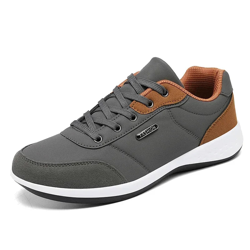 Leather Men Shoes Sneakers Trend Casual Shoe Comfortable Breathable Leisure Male Sneakers Non-slip Footwear Men Sports Shoes
