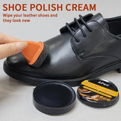 Faux leather shoe polishing kit - Leather care agent shoe care cream colorless shoe wax car leather care and interior cleaner
