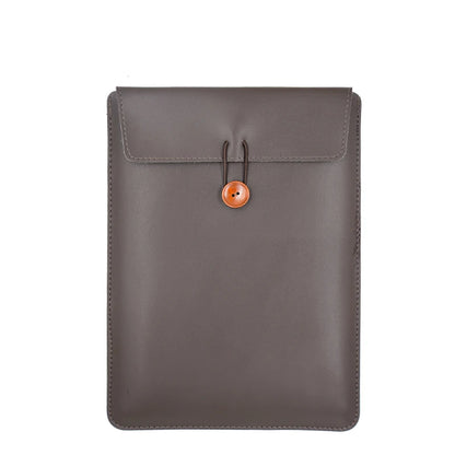 Ultra Lightweight And Soft PU Leather Retro 13/14/15/16 Inch Laptop Bag With Non-magnetic Buttons Suitable For MacBook Air Pro