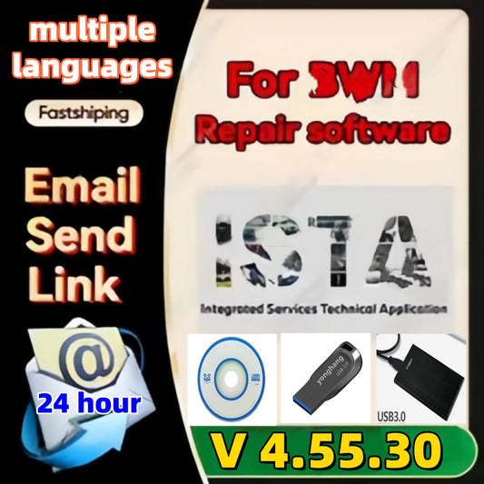 2025 NEW For B-M-W ISTA 4.55.30 diagnostic software plus lite or oull PSdZData Download or send HDD Support multiple languages