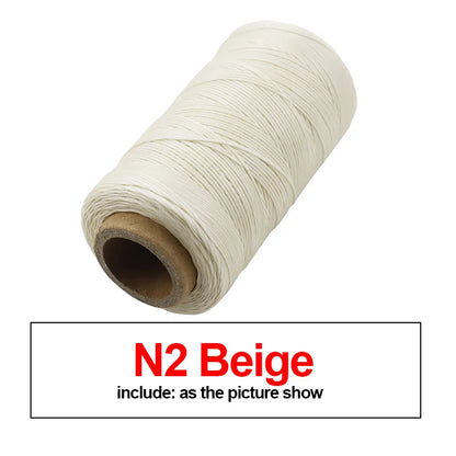 260M 150D Thickness Waxed Thread For Leather Waxed Cord For Diy Handicraft Tool Hand Stitching Thread Flat Waxed Sewing Line