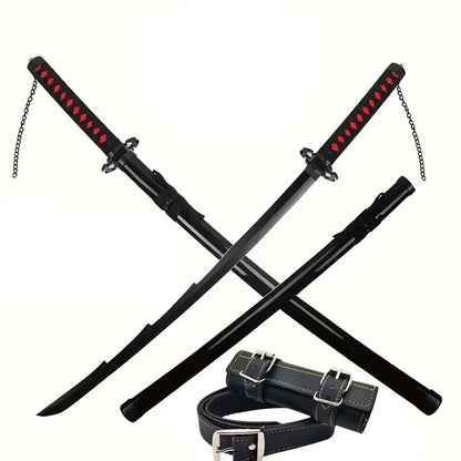 Fashion Cosplay Sword Holder Belt, Pu Leather Anime Sword Belt Accessories Samurai Costume Cosplay Accessories