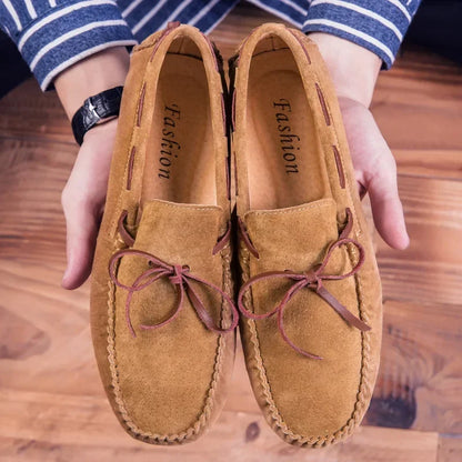 2023 Leather Men Casual Shoes Luxury Brand comfortable Slip on Formal Loafers Men Moccasins Italian Soft Male Driving Shoes