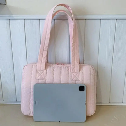 Y1UB 14inch Laptop Shoulder Bag Lightweight Durability Fabric For Daily Use Notebook Sleeve Multiple Purpose