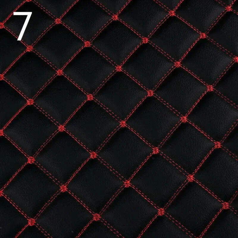 100x158cm Faux Leather Fabric Foam Quilted Padded for Car Interior Seat Cover Sofa Cushion Wear Resistant DIY