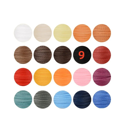 50M 0.8mm Thickness Waxed Thread For Leather Waxed Cord For Diy Handicraft Tool Hand Stitching Thread Flat Waxed Sewing Line