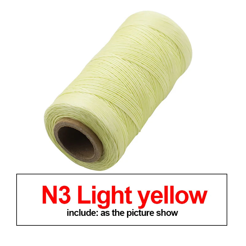 260M 150D Thickness Waxed Thread For Leather Waxed Cord For Diy Handicraft Tool Hand Stitching Thread Flat Waxed Sewing Line