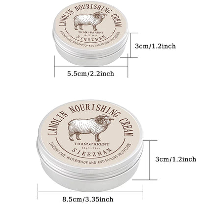 Leather Jacket Care Cream – Lanolin Nourishing Balm, Transparent Conditioner To Restore, Waterproof & Protect Leather Coats