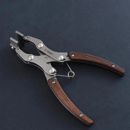 Handmade DIY Artisan Leather Craft Tools Leather Flat Pliers Stainless Steel Professional Double Pliers